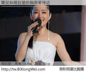 寶兒和明星比胸圍的結果