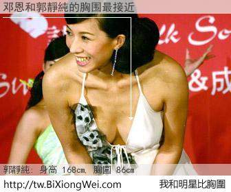 邓恩和明星比胸圍的結果