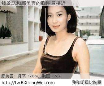 鍾啟諾和明星比胸圍的結果