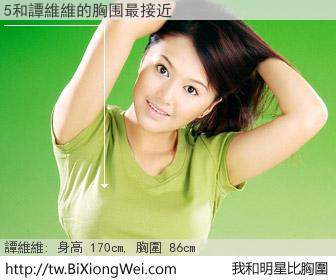 5和明星比胸圍的結果