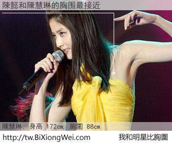 陳懿和明星比胸圍的結果