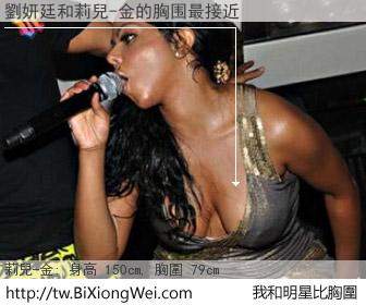 劉妍廷和明星比胸圍的結果