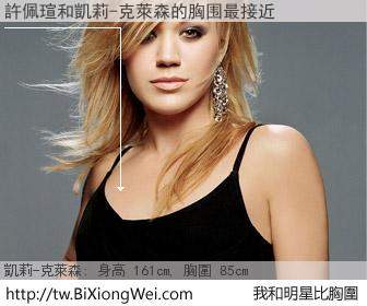 許佩瑄和明星比胸圍的結果