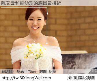 陈艾云和明星比胸圍的結果