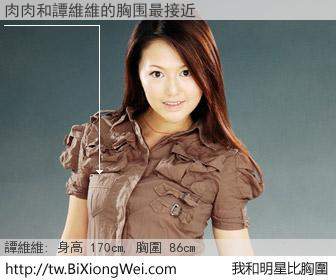 肉肉和明星比胸圍的結果