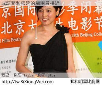 成語蕎和明星比胸圍的結果