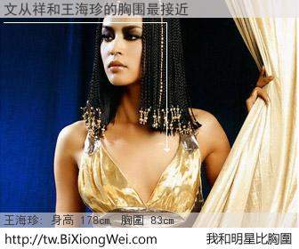 文从祥和明星比胸圍的結果