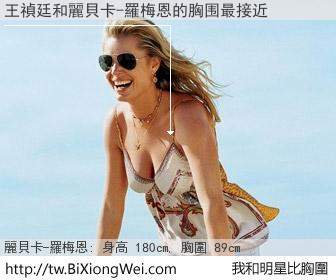 王禎廷和明星比胸圍的結果