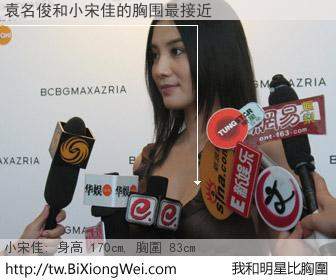 袁名俊和明星比胸圍的結果