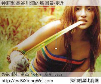 钟莉和明星比胸圍的結果