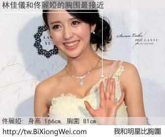 林佳儀和明星比胸圍的結果