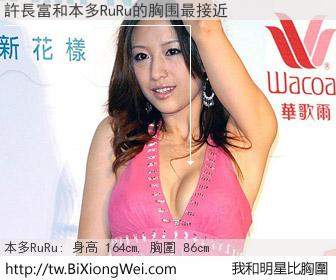 許長富和明星比胸圍的結果