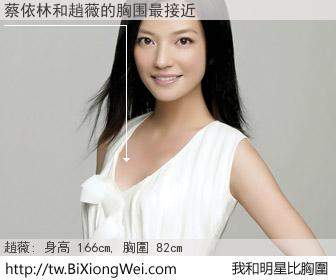 蔡依林和明星比胸圍的結果