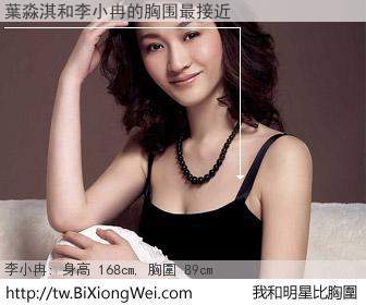 葉淼淇和明星比胸圍的結果