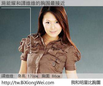 施能耀和明星比胸圍的結果