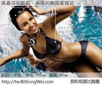 吳嘉芬和明星比胸圍的結果