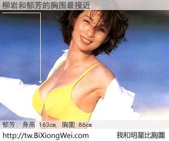 柳岩和明星比胸圍的結果