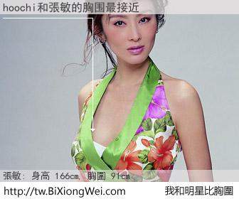 hoochi和明星比胸圍的結果