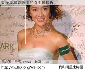 吳振綱和明星比胸圍的結果
