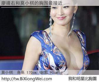 廖靖右和明星比胸圍的結果