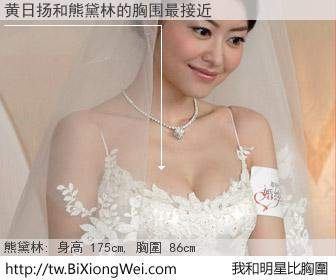 黄日扬和明星比胸圍的結果