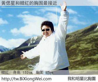 黃偲星和明星比胸圍的結果
