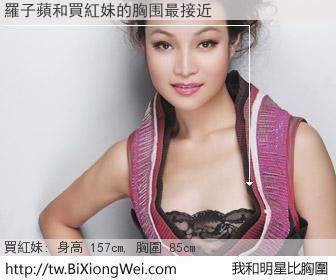 羅子蘋和明星比胸圍的結果