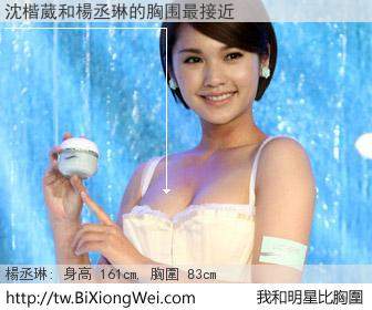 沈楷葳和明星比胸圍的結果