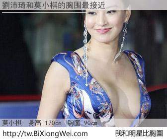 劉沛琦和明星比胸圍的結果