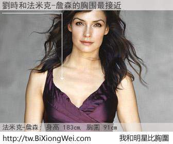 劉時和明星比胸圍的結果