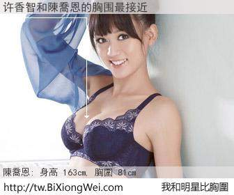许香智和明星比胸圍的結果