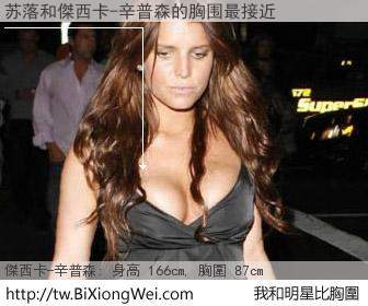 苏落和明星比胸圍的結果