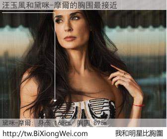 汪玉風和明星比胸圍的結果