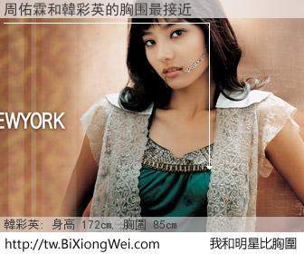 周佑霖和明星比胸圍的結果