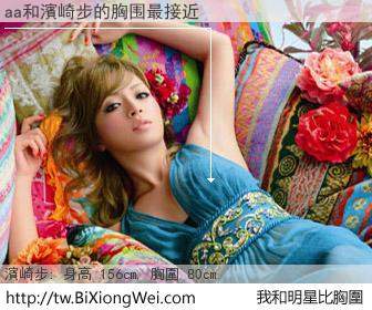 aa和明星比胸圍的結果