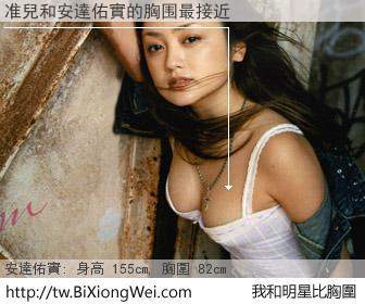 准兒和明星比胸圍的結果