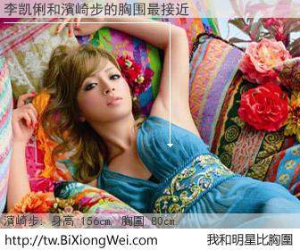 李凯俐和明星比胸圍的結果