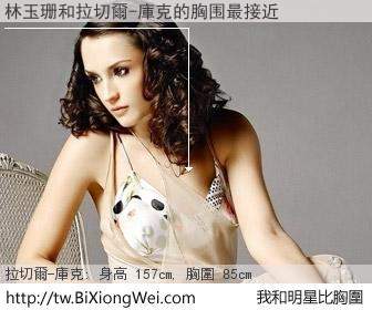 林玉珊和明星比胸圍的結果