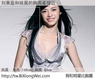 刘秉盈和明星比胸圍的結果