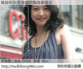 陈耿皓和明星比胸圍的結果