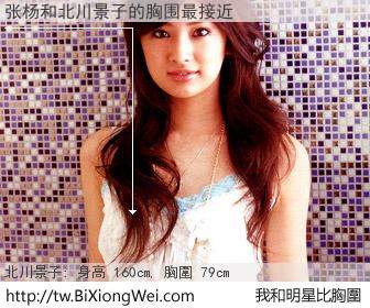 张杨和明星比胸圍的結果