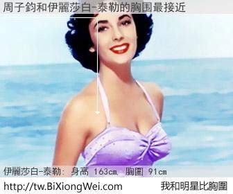 周子鈞和明星比胸圍的結果