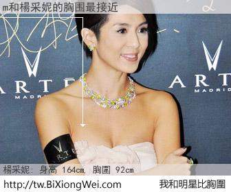m和明星比胸圍的結果
