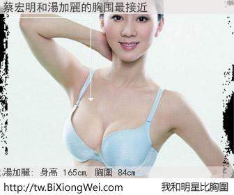 蔡宏明和明星比胸圍的結果