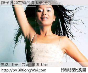 陳子淵和明星比胸圍的結果