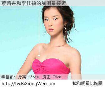 蔡茜卉和明星比胸圍的結果
