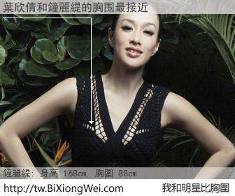 葉欣倩和明星比胸圍的結果