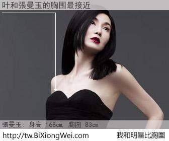 叶和明星比胸圍的結果