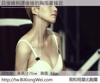 吕俊峰和明星比胸圍的結果