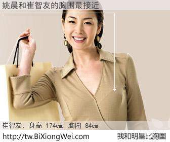 姚晨和明星比胸圍的結果